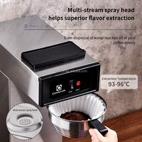 Machine à café thermique à remplissage manuel pour café américain, 1 chauffe-eau, machine à café à filtre, cafetières commerciales