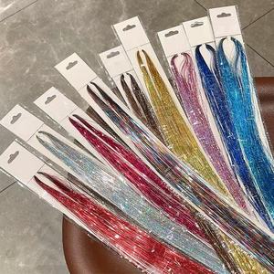 Extensioni per <span class=keywords><strong>capelli</strong></span> a trama singola con filo laser, resistenti alle alte temperature, densità 180%, per parrucche europee e americane, colorate, extension color oro - Product Image 3