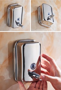 <span class=keywords><strong>Distributeur</strong></span> <span class=keywords><strong>de</strong></span> savon <span class=keywords><strong>presse</strong></span> shampooing gel douche en acier inoxydable 304 - Product Image 6