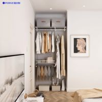 Garde-robe de dressing Tiroirs de miroir de bureau intégrés Conception pliable peu encombrante pour l'atelier de salon de chambre à coucher