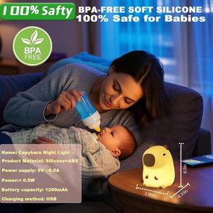 Square <b>Touch</b> <b>Lamp</b> for Bedroom Night <b>Lamp</b> with Dimmable Light USB Powered Color-Changing - Product Image 3