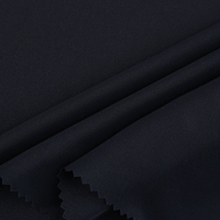 Tissu Abaya Noir en Polyester Pur 150 g/m² de Haute Qualité, Échantillon Gratuit, Tissu Nida en Gros pour Abaya, Burqa et Cache-nez