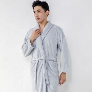 <span class=keywords><strong>Accappatoio</strong></span> in Microfibra di Corallo Spesso all'Ingrosso, Logo Personalizzato, per Hotel di Lusso, <span class=keywords><strong>Bianco</strong></span> Blu Rosa, <span class=keywords><strong>Morbido</strong></span> - Product Image 4