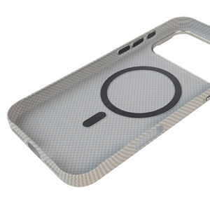 Funda Protectora Ultrafina de <span class=keywords><strong>Fibra</strong></span> Texturizada para Teléfono Móvil con Funda Magnética para iPhone 17 15 Pro Max - Product Image 4