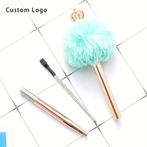 Fluffy Pom Ballpoint <b>Pen</b> - Stylish Promotional Item for Corporate Gifts - Product Image 1