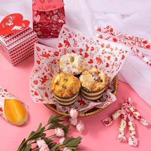 Papel de Cera para Alimentos de 30g con Logotipo Personalizado, Impermeable y Resistente al Aceite, para el Día de San Valentín, Empaque de Alimentos para Pan - Product Image 2