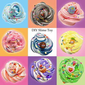 Kit de slime créatif pour enfants, 13 pièces, pour filles et garçons, slime croquant et slime beurre DIY, jouet anti-stress, idéal pour les cadeaux de fête et les remplissages de paniers de Pâques - Product Image 6