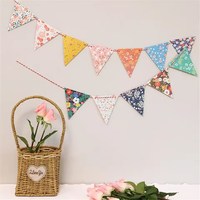 Gahumi Pas Cher Prix Impression Personnalisée Drapeau de Chaîne pour la Décoration Fabriqué en Usine Triangle Volant Bunting Rouge Blanc Vert Drapeau