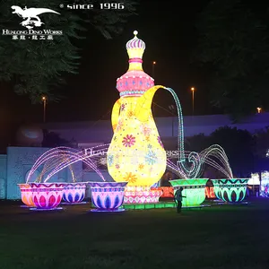 Lanternas chinesas animais marinhos lanterna exterior impermeável