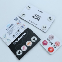 Boutons-pression personnalisés pour dossards de course, réutilisables, en plastique, pour événements sportifs et marathons (vente en gros)