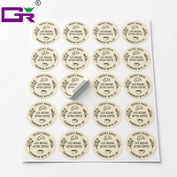 Autocollants ronds personnalisés professionnels avec logo, imprimés UV, étiquettes en vinyle imperméables pour emballages alimentaires, résistants à l'huile et aux rayures