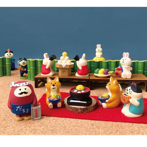 Miniature en résine de chat, série d'automne de la Fête de la Lune, accessoires de photographie japonais, cadeau, petit ornement, style ZAKKA japonais - Product Image 3