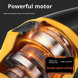 מספריים חשמליות קטנות נטענות ממתכת עם סוללת ליתיום לחיתוך מהיר של בדים ועור, מכונת חיתוך חשמלית - Product Image 4