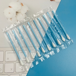 Hisopo de limpieza de esmalte de <span class=keywords><strong>uñas</strong></span> algodón <span class=keywords><strong>rosa</strong></span> individual envuelto portátil auricular - Product Image 5