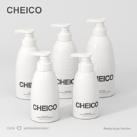 Bouteille en plastique blanche avec bouchon spiral pour distributeur de savon liquide, nettoyant visage, emballage cosmétique, soins de la peau, OEM