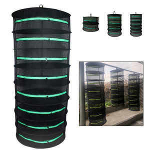 Resistente a 2 strati pieghevole in rete appeso cestello essiccatore a rete traspirante per erbe stendino per un comodo riporre l'abbigliamento - Product Image 6