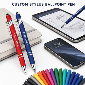 Custom Logo Promotional Stylus <b>Pen</b> Click Metal Ballpoint <b>Pen</b> for Business Corporate Gift Office Supplies Touchscreen Device - Product Image 3