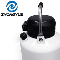 Dewar de stockage d'azote liquide en aluminium époxyé YDS-6 de 50 mm, 2L/3L/6L/10L/20L/30L/35L/50L, pour semence artificielle congelée