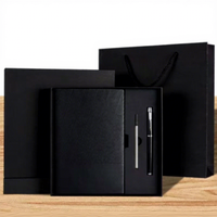 Ensemble cadeau de bloc-notes en cuir PU A5 avec logo personnalisé OEM ODM, stylo, clé USB, boîte cadeau promotionnelle pour entreprise, vente en gros, impression UV
