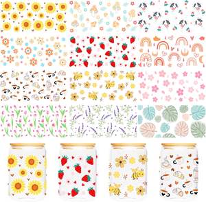 Autocollants de transfert UV de taille personnalisable à spectre polychrome Autocollants de transfert UV en verre résistant à la chaleur de qualité commerciale - Product Image 1