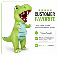 Costume gonflable vert de dinosaure T-Rex 3D pour adulte, vente en gros pour Halloween