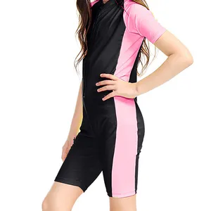 Vendita calda UPF 50 + Zip Teen costume da bagno per bambini ragazzo ragazze un pezzo Teen Bikini costumi da bagno per ragazze