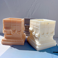 Moule en Silicone Kaaba pour Bougie Figurine, Décoration Islamique pour la Maison, Moule en Cire de Soja pour Table de Ramadan, Art Islamique pour la Maison