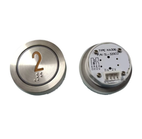 Bouton poussoir d'ascenseur en acier inoxydable de qualité 304 pour pièces d'ascenseur à commande tactile KONE Lift
