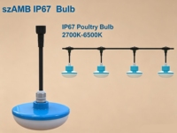 Ampoule LED pour poulailler, étanche IP67, 130lm/W, éclairage pour bâtiment avicole, 9W 15W