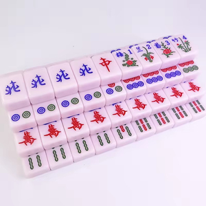 Customized Modern Eco-Friendly Acrylic Mahjong Tiles Set Color Medium Large Size for <b>Entertainment</b> Use - Product Image 2