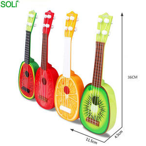 Simulation <span class=keywords><strong>Enfance</strong></span> Instruments Musicaux Ukulélé Jouets Jouet de Guitare En Plastique - Product Image 3