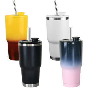 Gobelet/Mug/Tumbler isotherme en acier inoxydable de qualité supérieure avec couvercle magnétique <span class=keywords><strong>Bb</strong></span>* breveté et paille rétractable automatique - Cadeau de Noël - Product Image 5