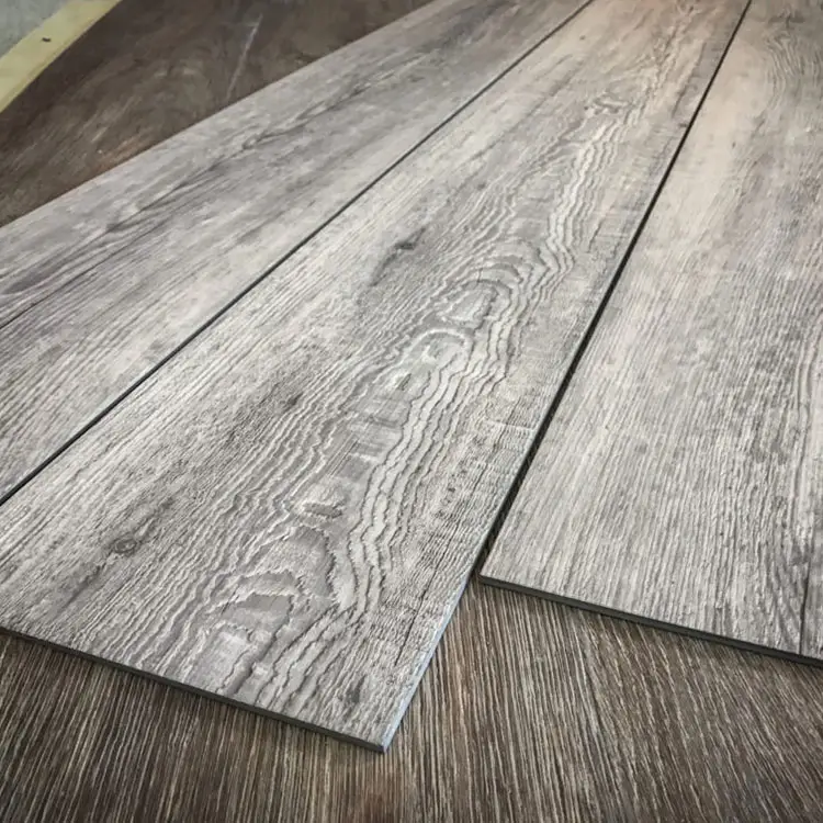 Plancher en vinyle commercial texture en bois plancher en vinyle de luxe