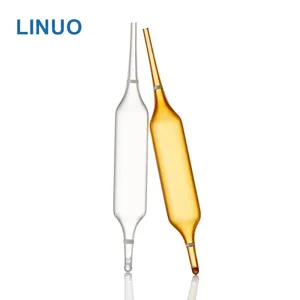 LINUOISOタイプホウケイ酸中性ガラスダブルチップアンペア医薬品用途向けに正確に成形