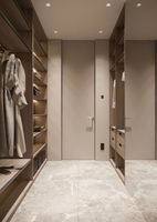 Armoire de rangement moderne au design blanc Armoire d'entrée Lux Armoire de placard personnalisée Meubles de chambre Dressing