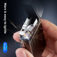 Briquet torche à flamme unique DEBANG, puissant, pour cigares et cigarettes, briquet Langsheng en alliage de zinc, haute qualité, rechargeable au gaz