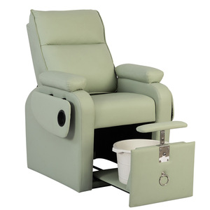 Sillón de Pedicura Ajustable con Hidroterapia, Sofá Reclinable para Manicura, Sistema de Jets sin Tuberías, Lámpara LED de 7 Colores para Spa y Salón - Product Image 1