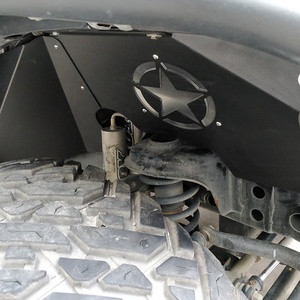 Frente guardabarros interior camisas para <span class=keywords><strong>Jeep</strong></span> <span class=keywords><strong>Wrangler</strong></span> JK JKU de aluminio ligero de diseñ<span class=keywords><strong>o</strong></span> negro accesorios 4x4 maiker fabricante - Product Image 1