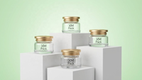 Pot cosmétique de luxe en verre et plastique 50g, personnalisable, plusieurs options de couleurs, transparent, blanc, vert, or, pour crème visage - Offre Spéciale