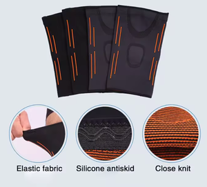 Genouillères et attelles de soutien sportives chaudes, souples, élastiques, antidérapantes, respirantes, imperméables, en nylon tricoté, pour usage médical transfrontalier - Product Image 2