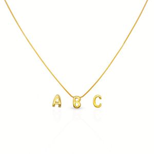 Colliers pendentifs alphabet 26 lettres mignons en argent sterling 925 plaqué or 18 carats <span class=keywords><strong>Chris</strong></span> April Fine Jewelry - Product Image 1