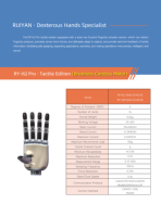 Robot Colaborativo con 6 Grados de Libertad Activa, Mano Robótica Humanoide Diestra, Mano Biónica Ultraligera de 0.9 kg, Aplicaciones de Investigación en Motores