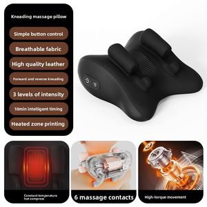 Nouvel oreiller de massage automatique avec compression chaude, masseur multifonctionnel pour les épaules, le cou, la taille et le dos - Product Image 3
