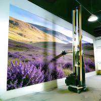 Máquina de Impresión UV 3D de Pared LC-A2 con Cabezal de Impresión DX7 y Diseño Ligero y Plegable