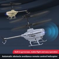 Helikopter RC 2.5CH untuk Anak-anak, Pesawat Remote Control dengan Penghindaran Rintangan, Penerbangan Stabil, Drone Mainan Indoor untuk Pemula