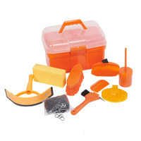 Kit de toilettage pour chevaux Kids Premium brosse outils de nettoyage boîte de toilettage pour chevaux pour enfant