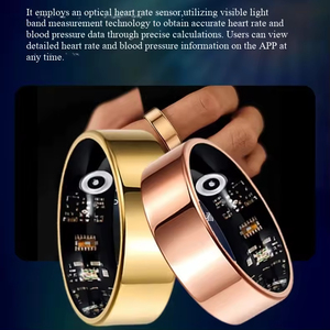 Bague Intelligente Personnalisée avec Application, Recharge Magnétique, Suivi <span class=keywords><strong>de</strong></span> la Fréquence Cardiaque, du Sommeil et <span class=keywords><strong>de</strong></span> l'oxygène sanguin (SpO2), Contrô<span class=keywords><strong>le</strong></span> à Distance des Photos et Vidéos - Product Image 4