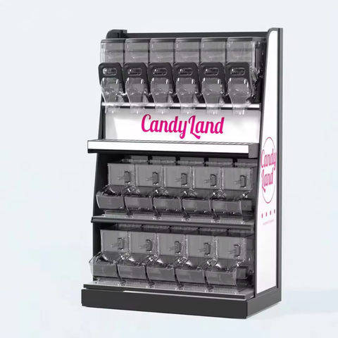ECOBOX Iron Display Shelves Shelving Store Racks Display Candy Gondola ...