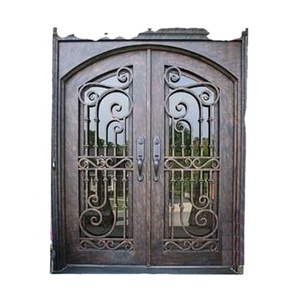 Puerta de entrada de hierro forjado simple de nuevo estilo, rotura térmica - Product Image 1