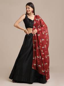 Alta calidad hermoso pesado Lehenga Choli con Dupatta conjunto nuevo diseño de moda estilo indio vestido de novia suave para fiesta - Product Image 6
